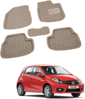 ROSHNEER ENTERPRISES PVC 3D Mat For  Honda Brio(Beige)