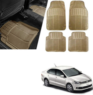 Znee Smart Rubber Standard Mat For  Universal For Car(Beige)