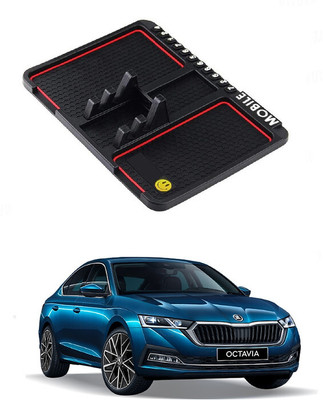 GS Grow n Shine Rubber Standard Mat For  Skoda NA(Black)