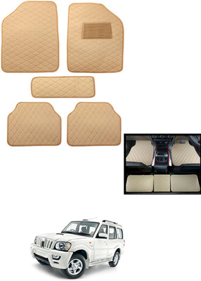 MATIES Leatherite Standard Mat For  Mahindra Scorpio(Beige)