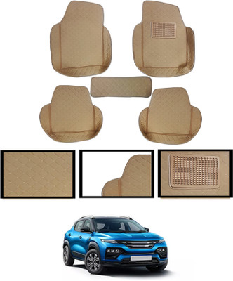 AYW Leatherite 7D Mat For  Renault Kiger(Beige)