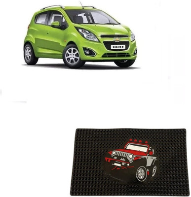 Arnejaa Rubber Standard Mat For  Chevrolet Beat(Black)