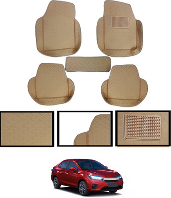 monolive Leatherite Tray Mat For  Honda Universal For Car(Beige)