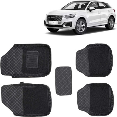 Kingsway Leatherite 7D Mat For  Audi Universal For Car(Black)