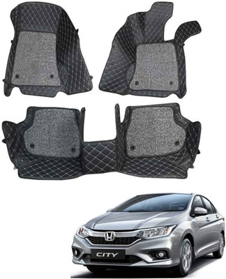TOFIT ENTERPRISE Leatherite 7D Mat For  Honda City(Black)