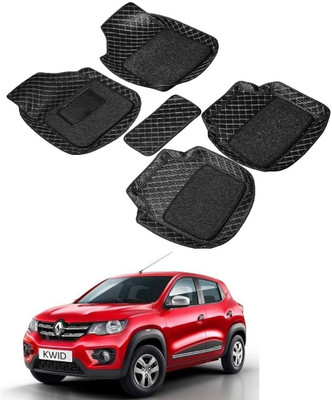 ARNEJA Leatherite 7D Mat For  Renault Kwid(Black)