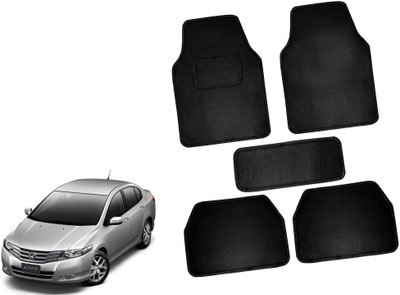 AUTO PEARL Polyester Standard Mat For  Honda City i-Vtec(Black)