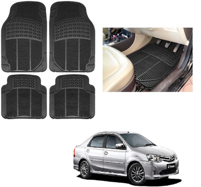 ROSHNEER ENTERPRISES Rubber Standard Mat For  Toyota Etios(Black)
