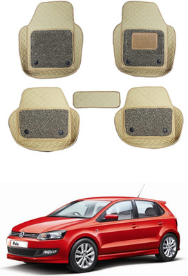 MATIES Leatherite 7D Mat For  Volkswagen Polo GT(Beige)