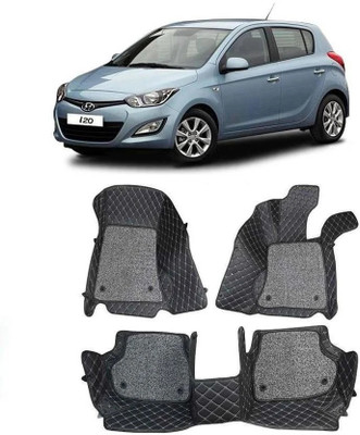 TOFIT ENTERPRISE Leatherite 7D Mat For  Hyundai i20(Black)