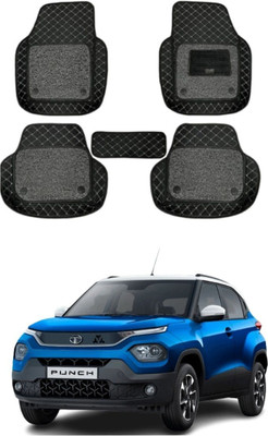 TOFIT ENTERPRISE Leatherite 7D Mat For  Tata Punch(Black)