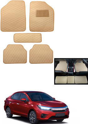MATIES Leatherite Standard Mat For  Honda Universal For Car(Beige)