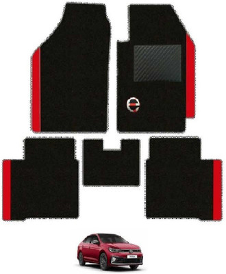 elegant Polypropylene Standard Mat For  Volkswagen Virtus(Black, Red)