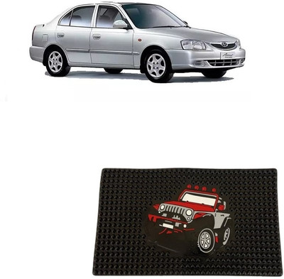 arneja trading company Rubber Standard Mat For  Hyundai Accent(Black)