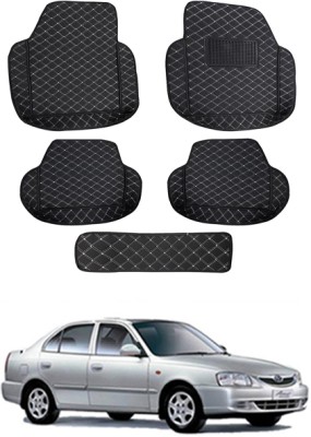 MATIES Leatherite 7D Mat For  Hyundai Accent(Black)