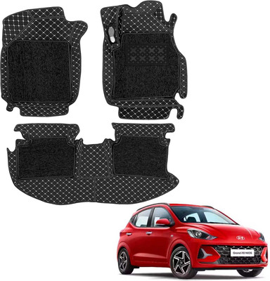 COSMOGEAR Leatherite 7D Mat For  Hyundai Grand i10 Nios(Black)