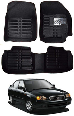MATIES Plastic 5D Mat For  Maruti Suzuki Baleno(Black)