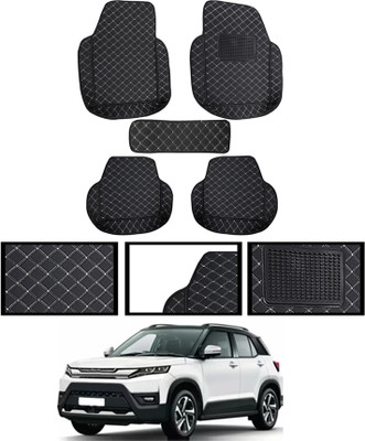 MATIES Leatherite 7D Mat For  Maruti Suzuki Vitara Brezza(Black)