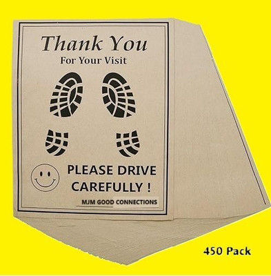 MJM Paper Disposable Paper Mat For  Kia NA(Brown)