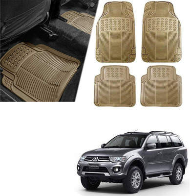 Znee Smart Rubber Standard Mat For  Universal For Car(Beige)