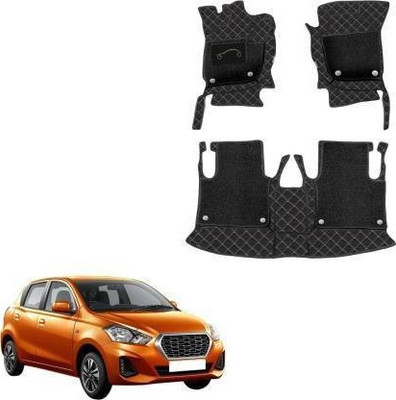 VIAZ VENTURES Leather 7D Mat For  Nissan Redi GO(Black)