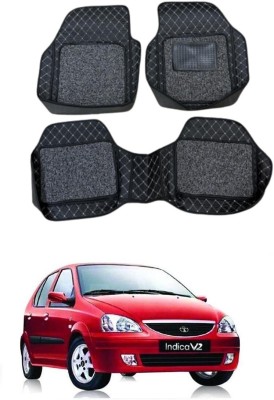 ARNEJA Leatherite 7D Mat For  Tata Indica V2(Black)