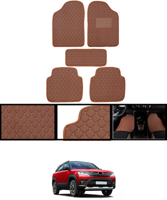 CCMM Leatherite Standard Mat For  Maruti Universal For Car(Brown)