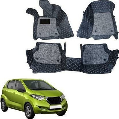 TOFIT ENTERPRISE Leather 7D Mat For  Nissan Go(Black)