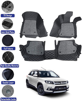 MATIES Leatherite 7D Mat For  Maruti Suzuki Vitara Brezza(Black)