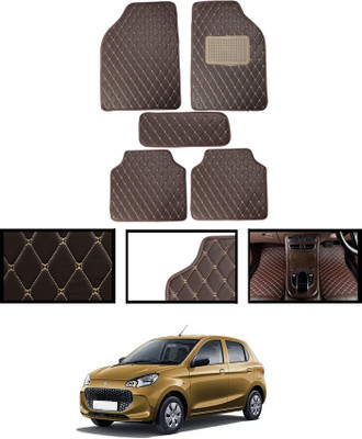 MSNP Leatherite Standard Mat For  Maruti Alto K10(Brown)