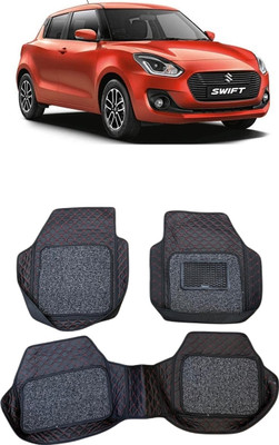 Arnejas Leatherite 7D Mat For  Maruti Suzuki Swift(Red, Black)