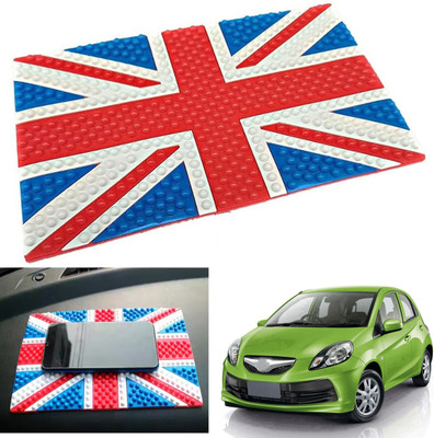 PEEPS STORE Rubber Tray Mat For  Honda Brio(Red, Blue)