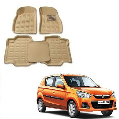 SLSHILPA Plastic 3D Mat For  Maruti Suzuki Alto K10(Beige)