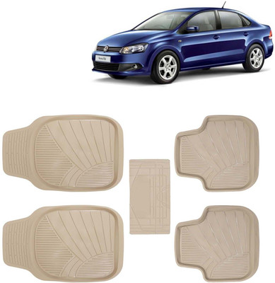 Kingsway PVC Tray Mat For  Volkswagen Vento(Beige)