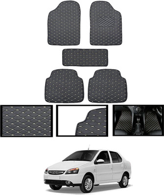 MATIES Leatherite Standard Mat For  Tata Indigo(Black)