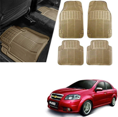 Znee Smart Rubber Standard Mat For  Universal For Car(Beige)