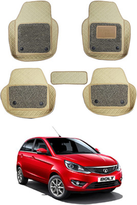 MATIES Leatherite 7D Mat For  Tata Bolt(Beige)