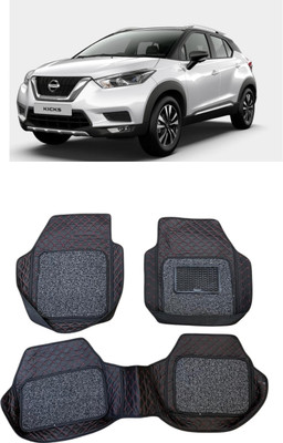 ARNEJA Leatherite 7D Mat For  Nissan KICKS(Red, Black)