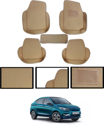 MATIES Leatherite 7D Mat For  Tata Tigor EV(Beige)