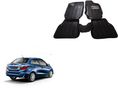 Autorepute Leather 3D Mat For  Honda Amaze(Black)