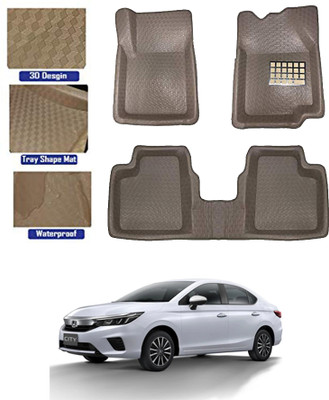 MATIES Plastic Tray Mat For  Honda City(Beige)