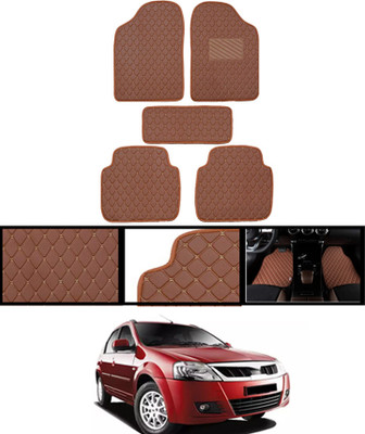 ABJD Leatherite Standard Mat For  Mahindra Verito(Orange)