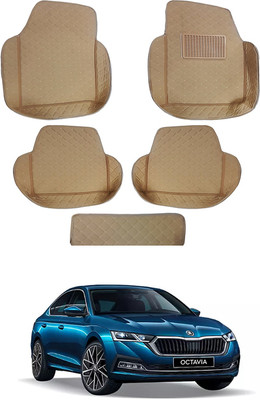MATIES Leatherite 7D Mat For  Skoda Octavia(Beige)