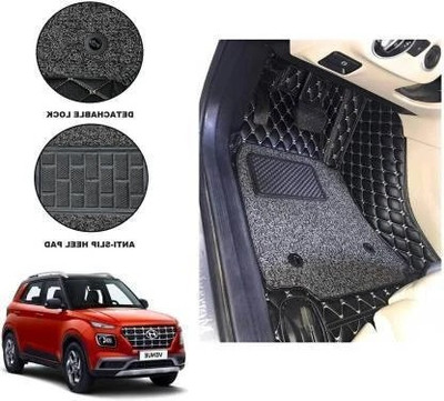 STYLE CHOICE Leatherite 7D Mat For  Hyundai Venue(Black)