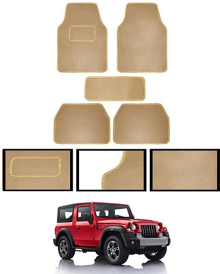 MATIES Fabric Standard Mat For  Mahindra Thar(Beige)