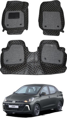 STYLE CHOICE Leatherite 7D Mat For  Hyundai Aura(Black)