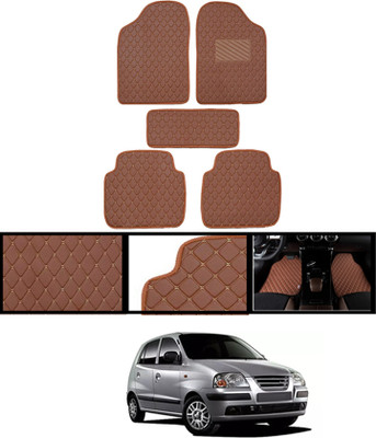 MSNP Leatherite Standard Mat For  Hyundai Universal For Car(Brown)