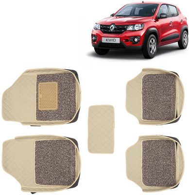 Kingsway Leatherite 7D Mat For  Renault Kwid(Beige)
