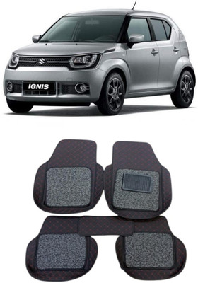 ARNEJA Leatherite 7D Mat For  Maruti Suzuki Ignis(Red, Black)