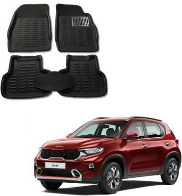 paxauto Polyester 3D Mat For  Kia Sonet(Black)
